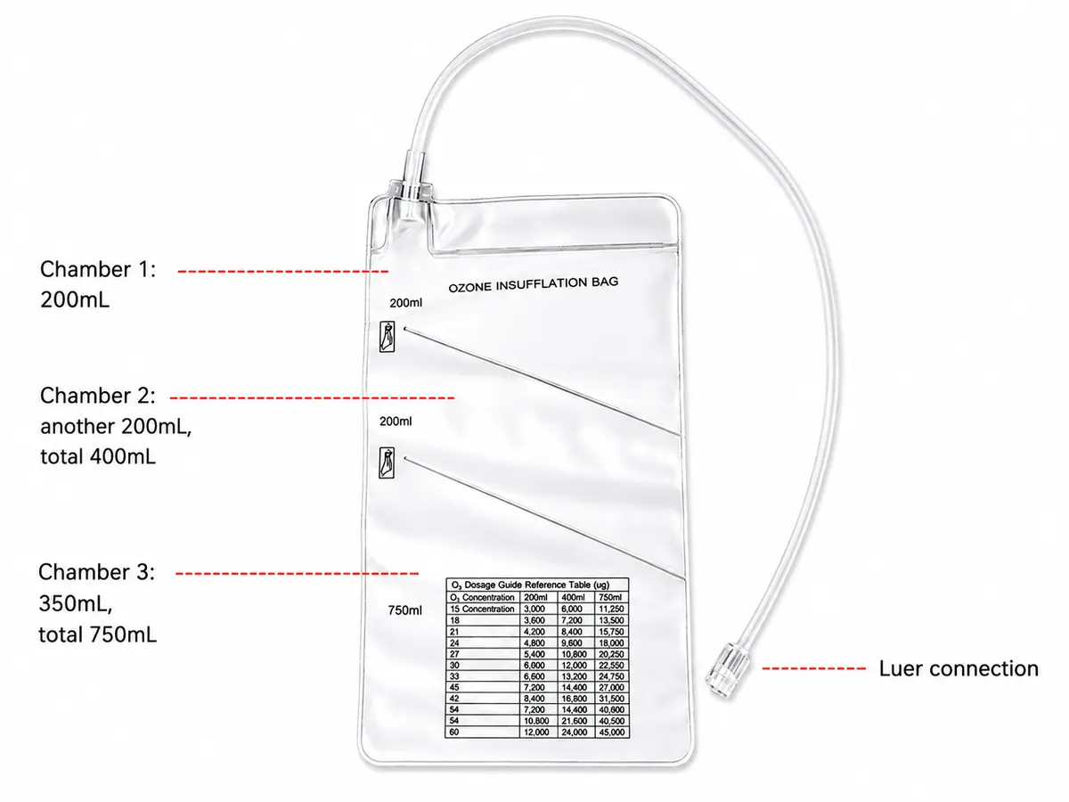 Funda para insuflación rectal