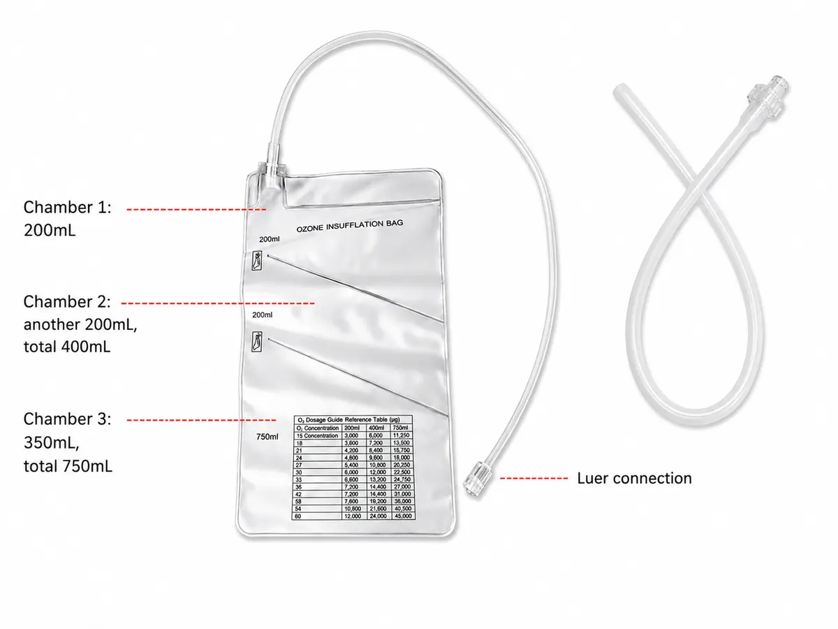 Kit para insuflación rectal