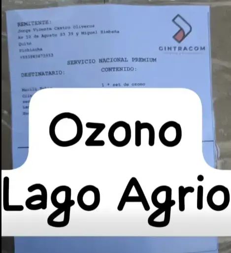 Envío de equipo de ozonoterapia a Lago Agrio